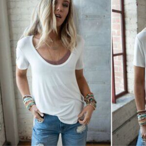 Three Bird Nest Scoop Neck Bralette Tee